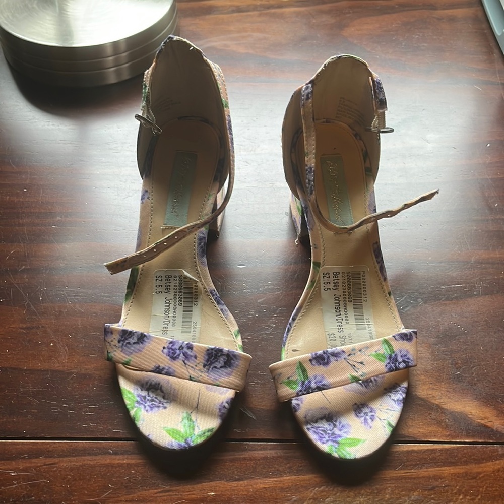 Betsey Johnson floral shoes